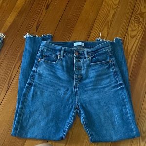 LOFT Button fly jeans